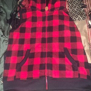 Carter’s Buffalo Plaid Vest with Hoodie 4T